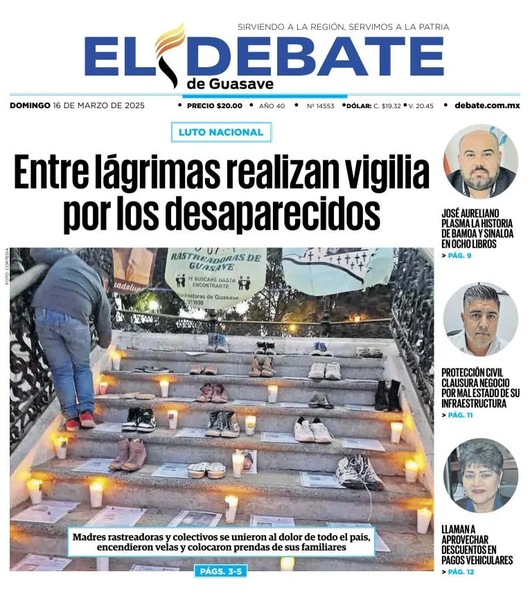 Portada de El Debate de Guasave