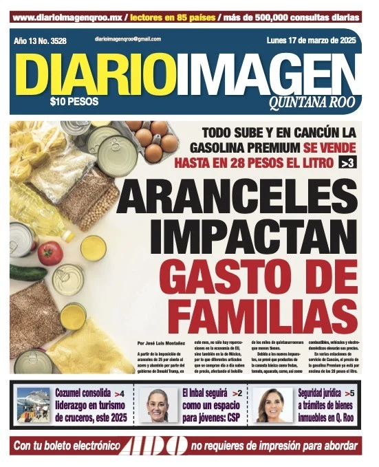Portada de Diario Imagen Quintana Roo