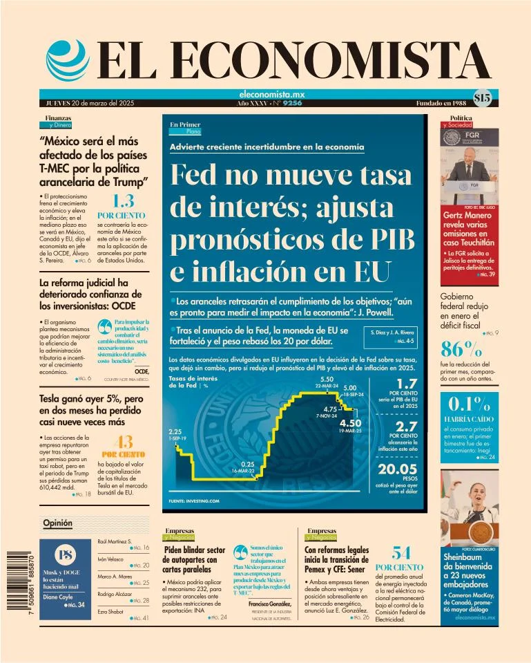 Portada de El Economista