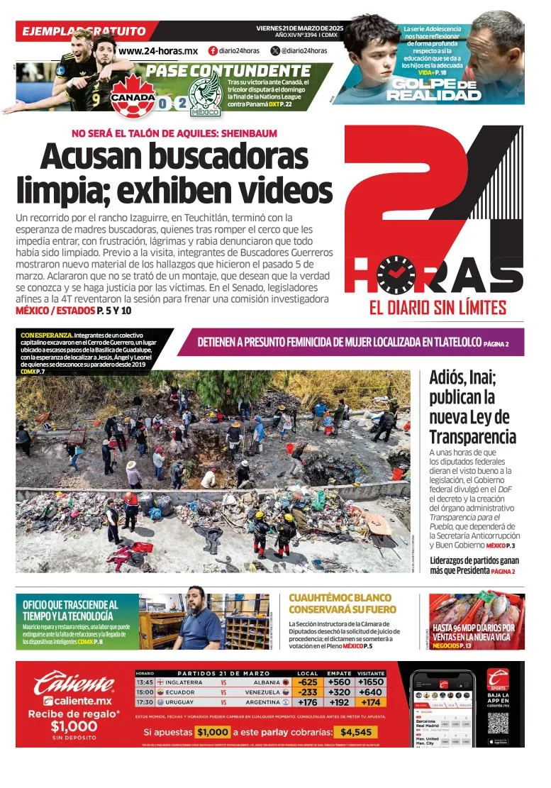 Portada de 24 Horas