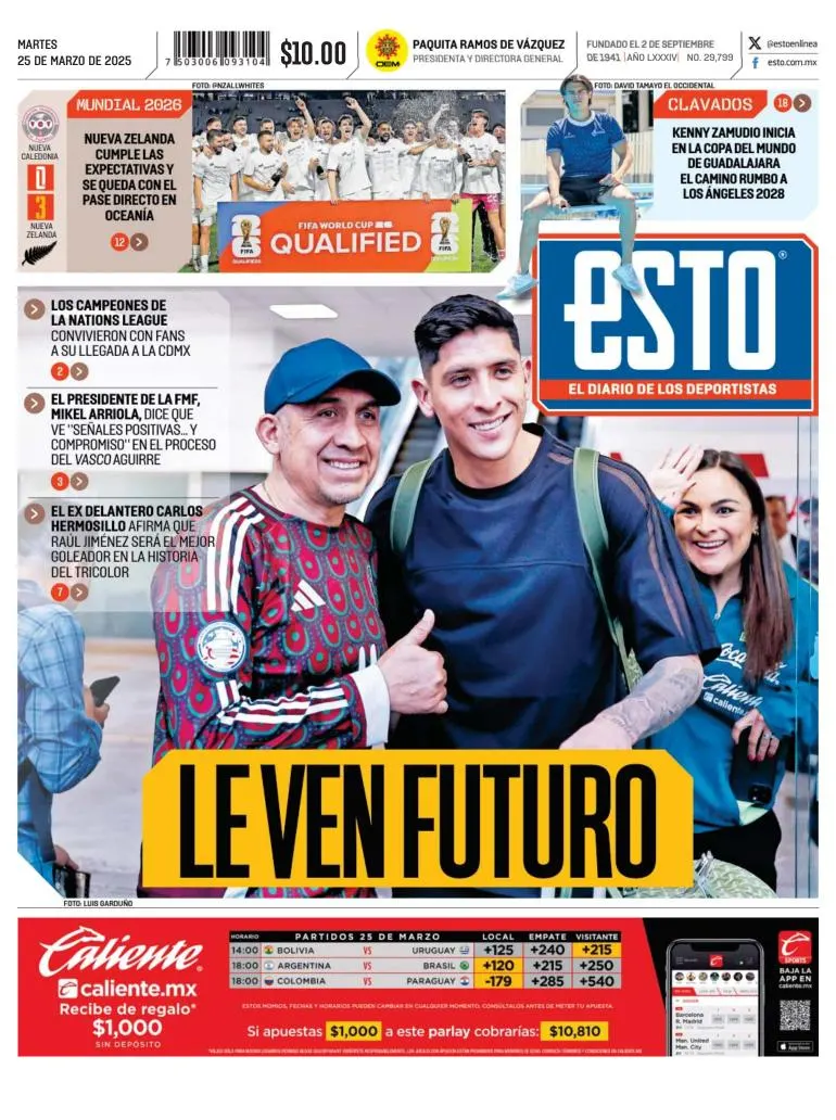 Portada de Esto del martes, 25 de marzo de 2025