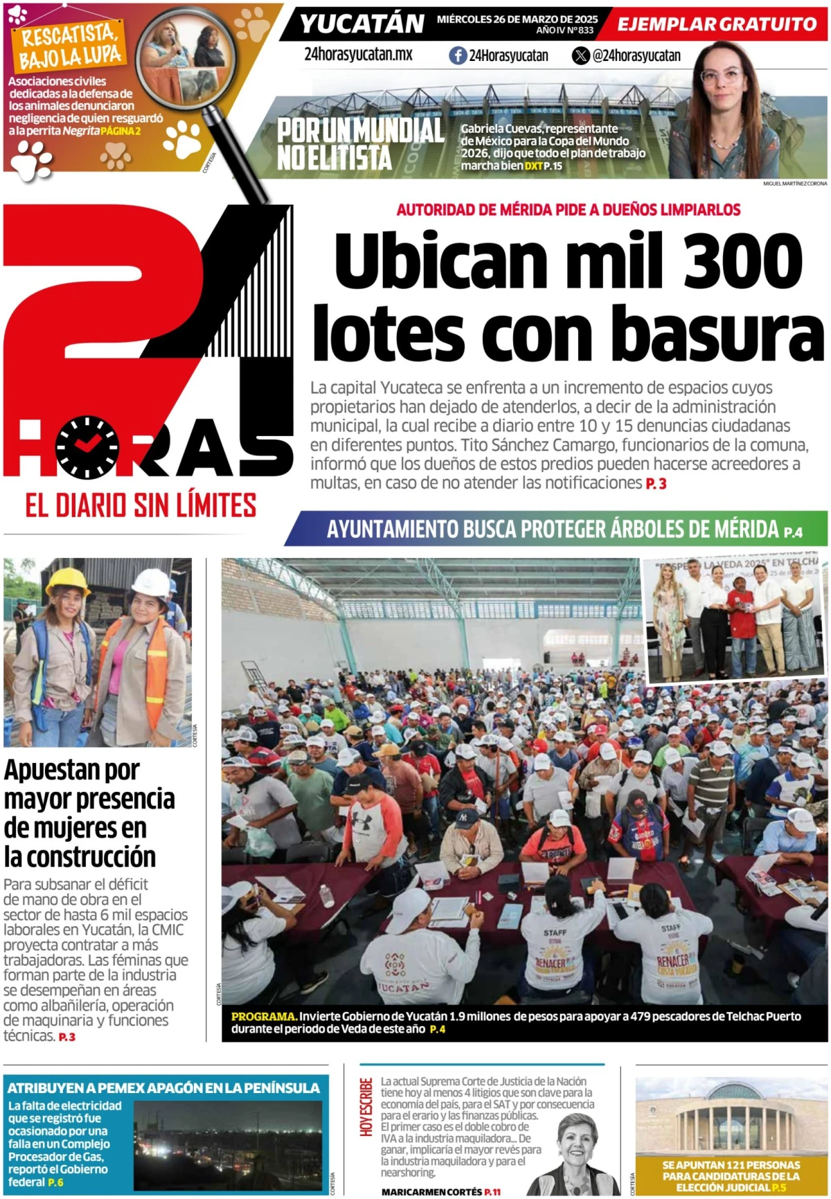 Portada de 24 Horas Yucatan
