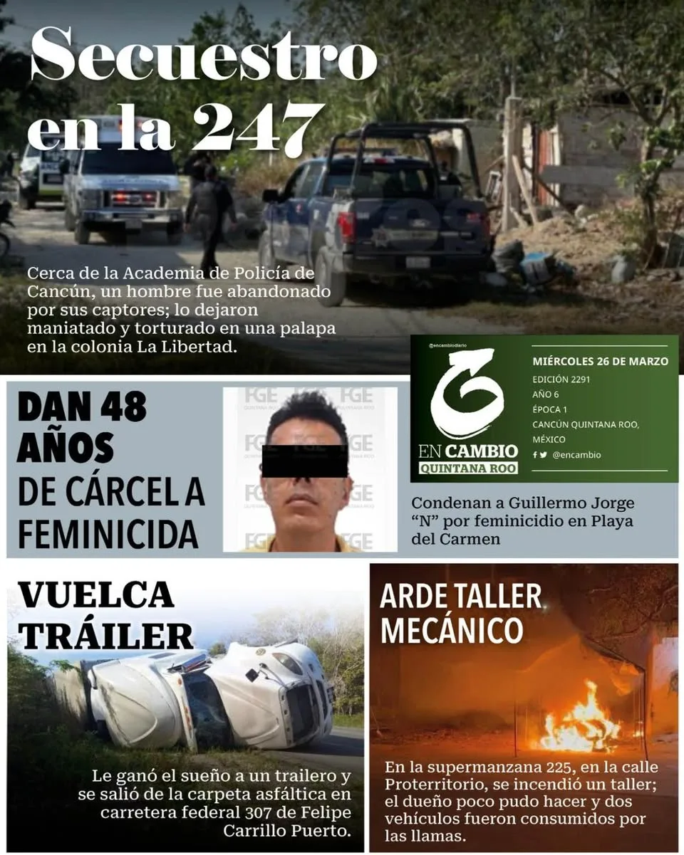 Portada de En Cambio - Quintana Roo (contraportada)