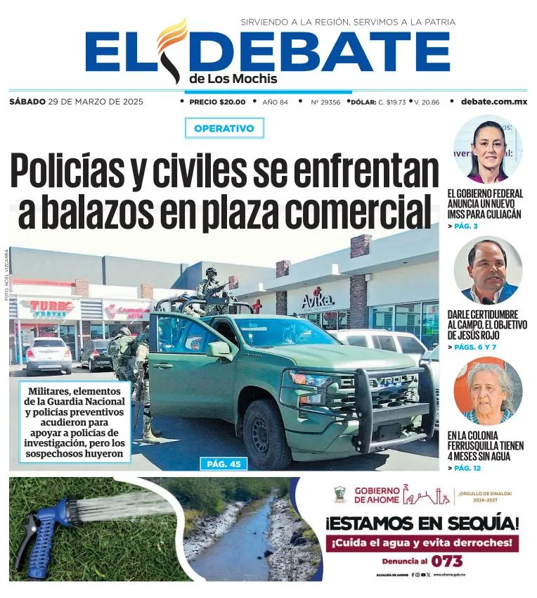 Portada de El Debate de los Mochis