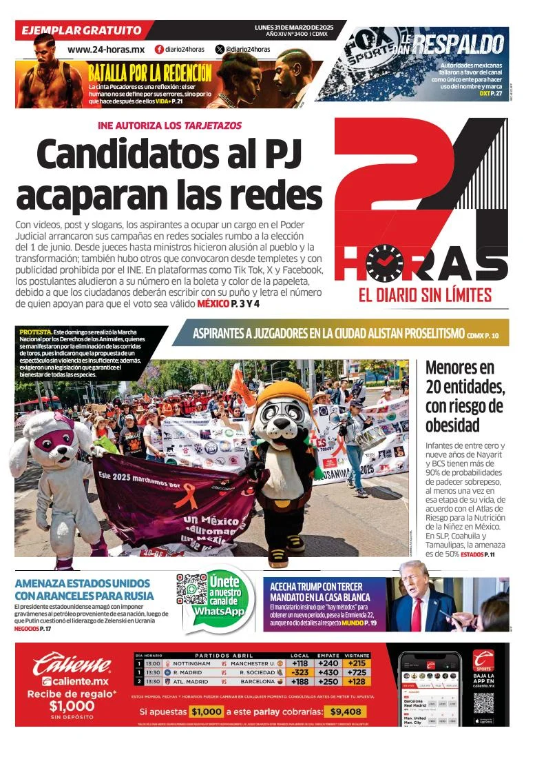 Portada de 24 Horas