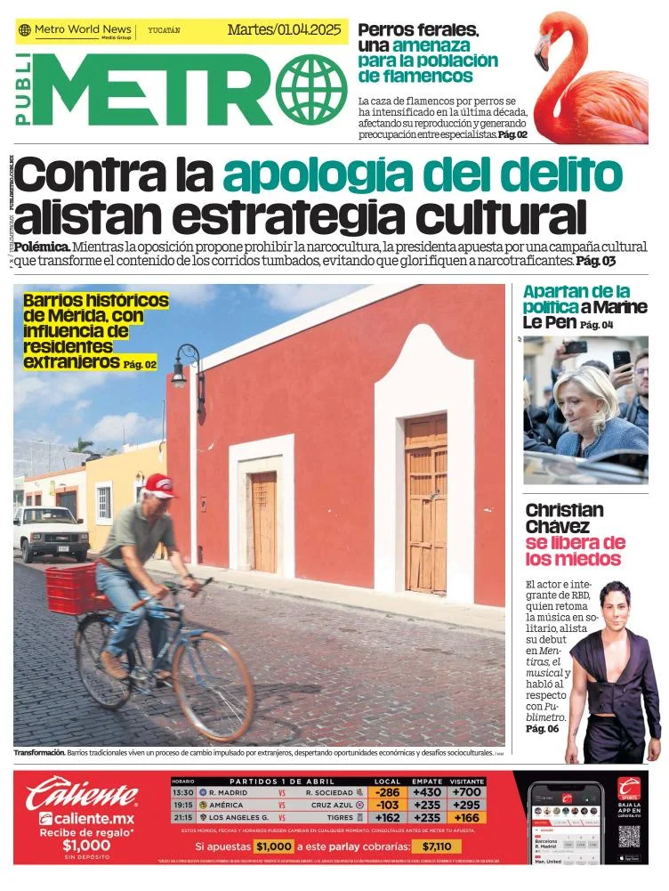 Portada de Publimetro Merida