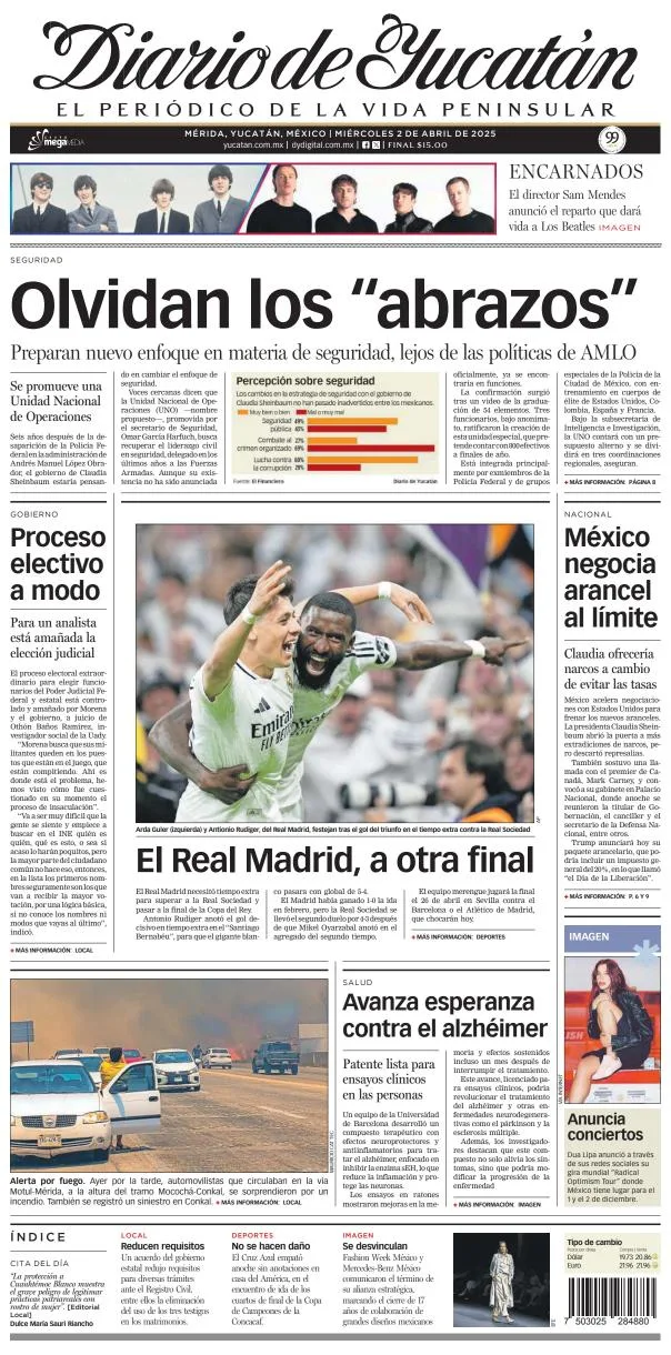 Portada de Diario de Yucatán