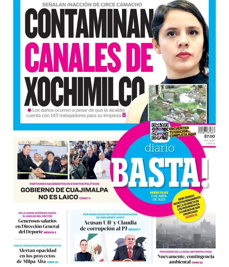 Portada de Basta del miércoles, 2 de abril de 2025