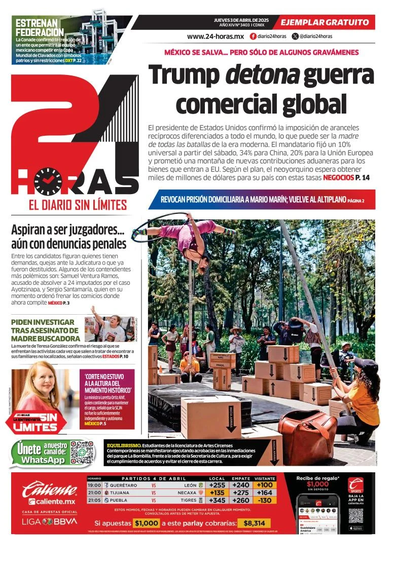 Portada de 24 Horas