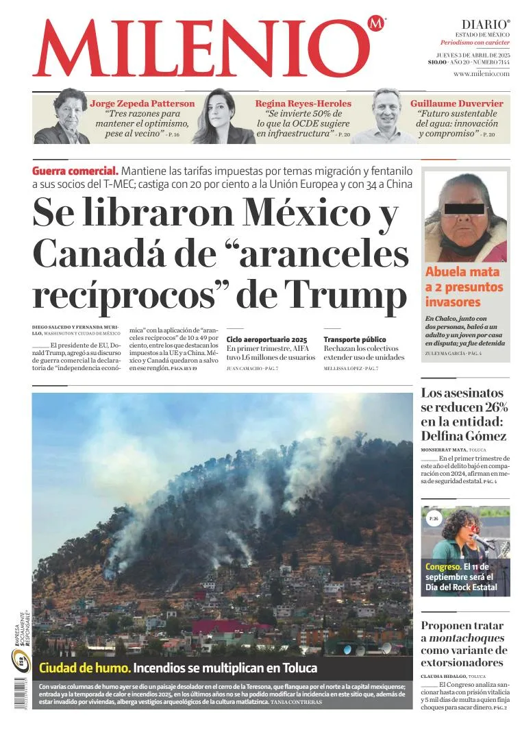 Portada de Milenio Edo de Mexico