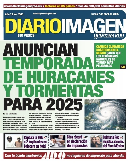 Portada de Diario Imagen Quintana Roo
