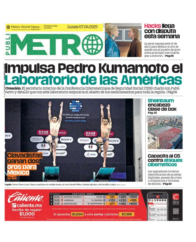 Portada de Publimetro Guadalajara