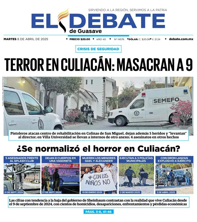 Portada de El Debate de Guasave