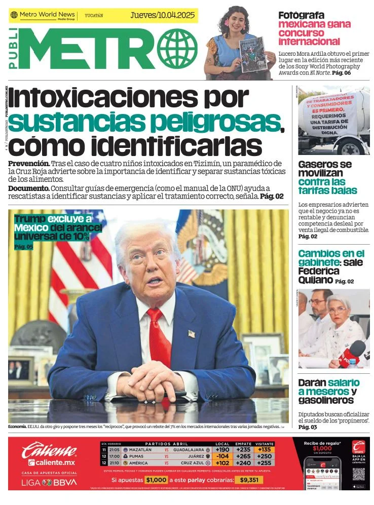 Portada de Publimetro Merida