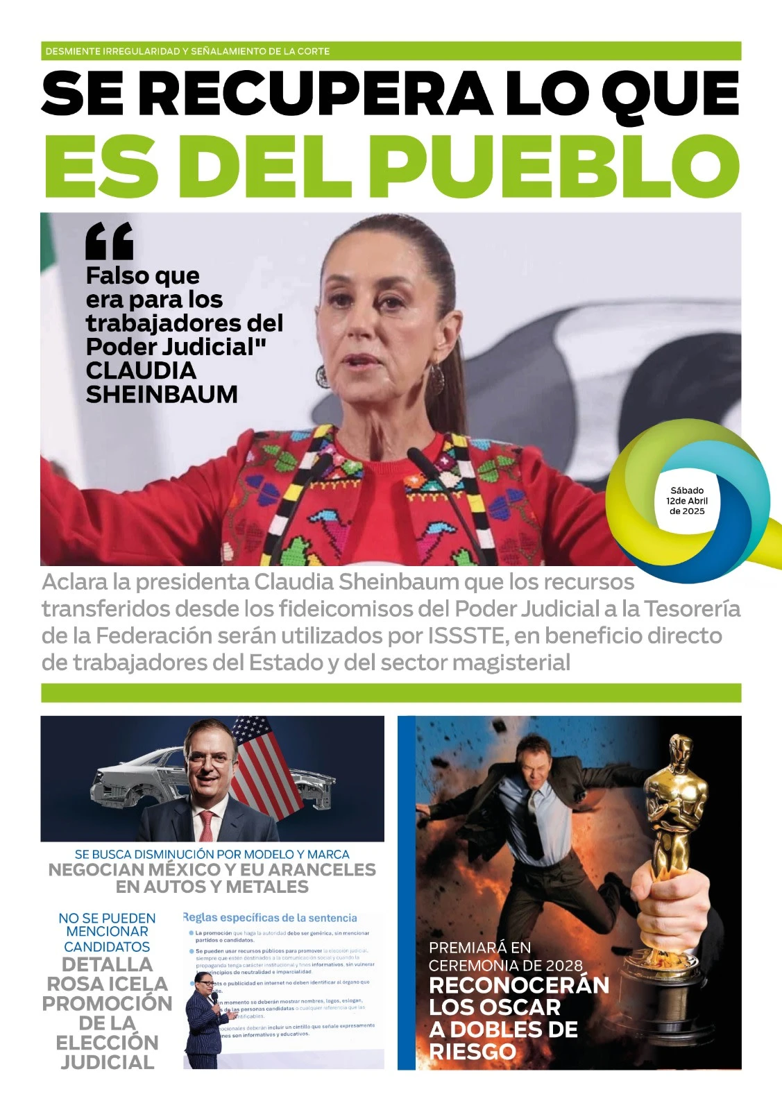 Portada de El Quintana Roo (contraportada)