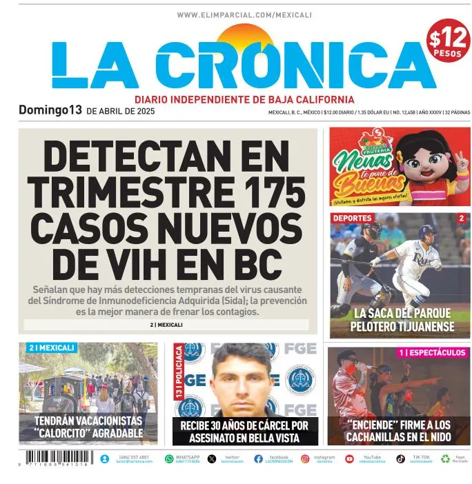 Portada de La Cronica
