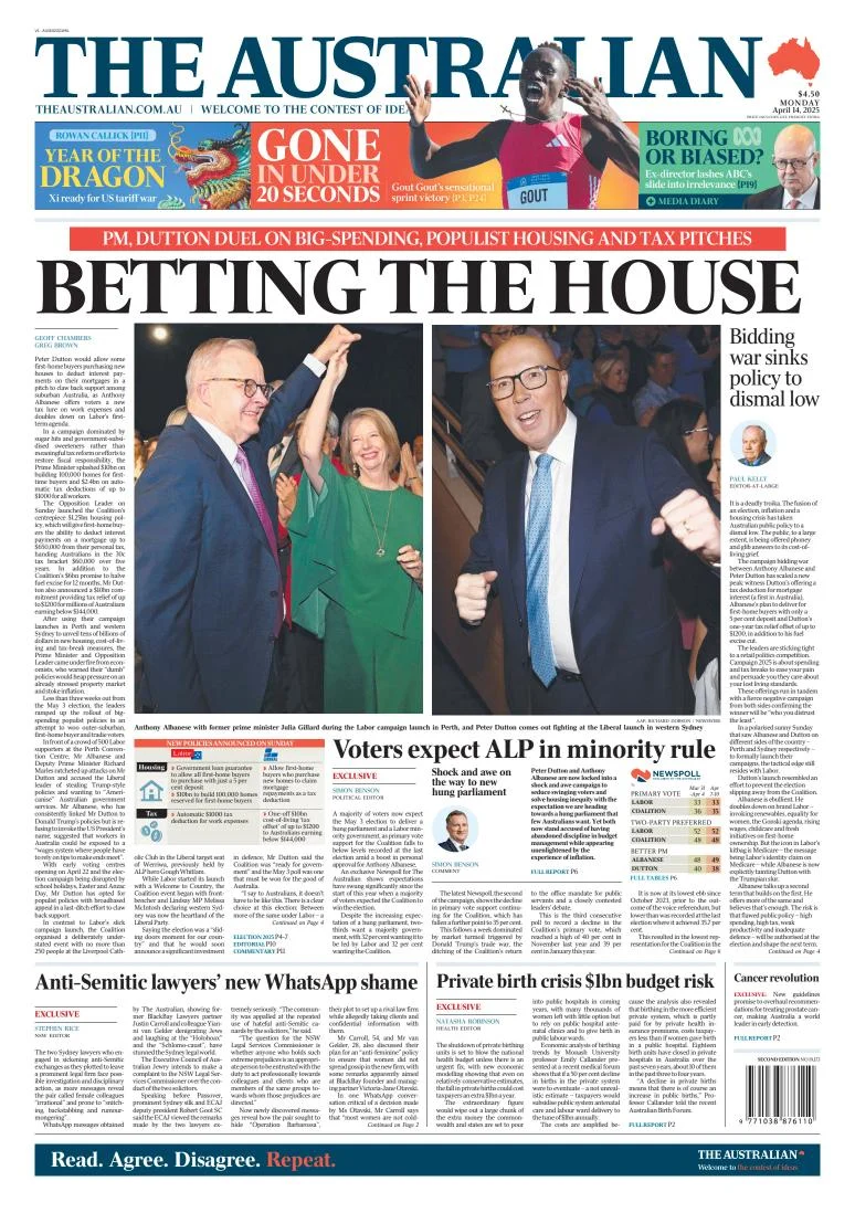 Portada de The Australian