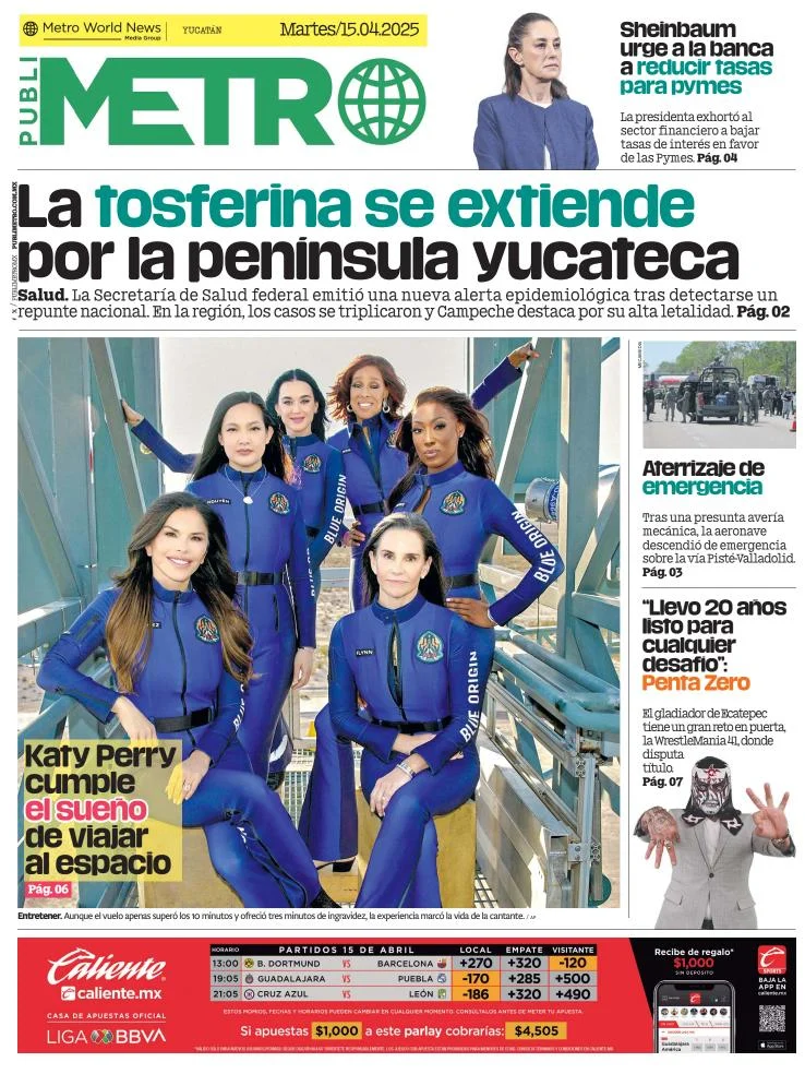 Portada de Publimetro Merida