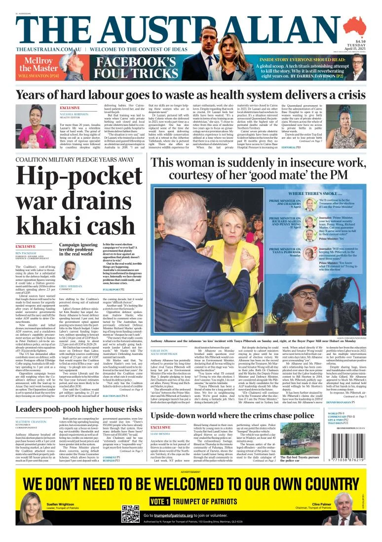 Portada de The Australian