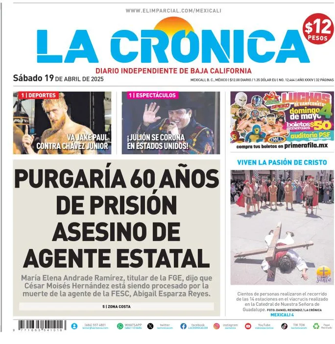 Portada de La Cronica