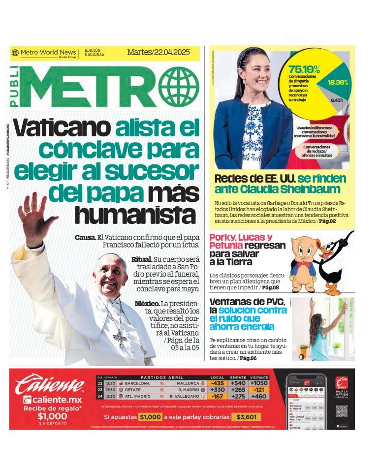 Portada de Publimetro Guadalajara