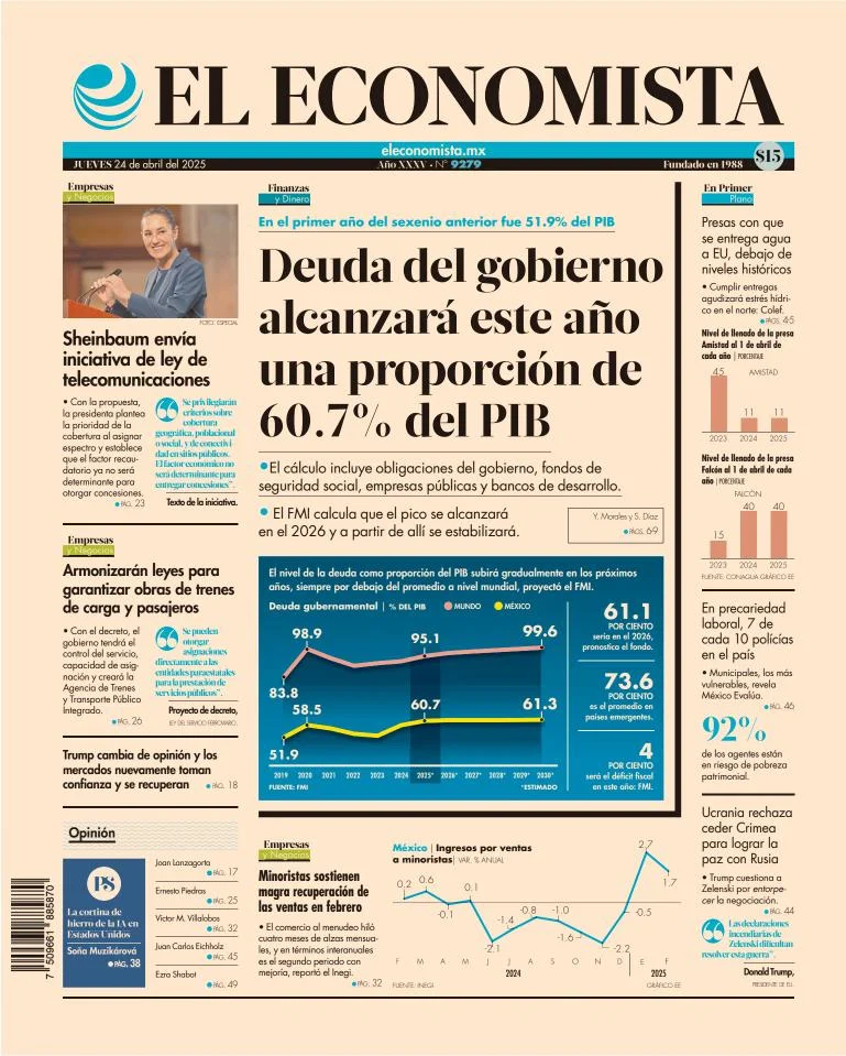 Portada de El Economista