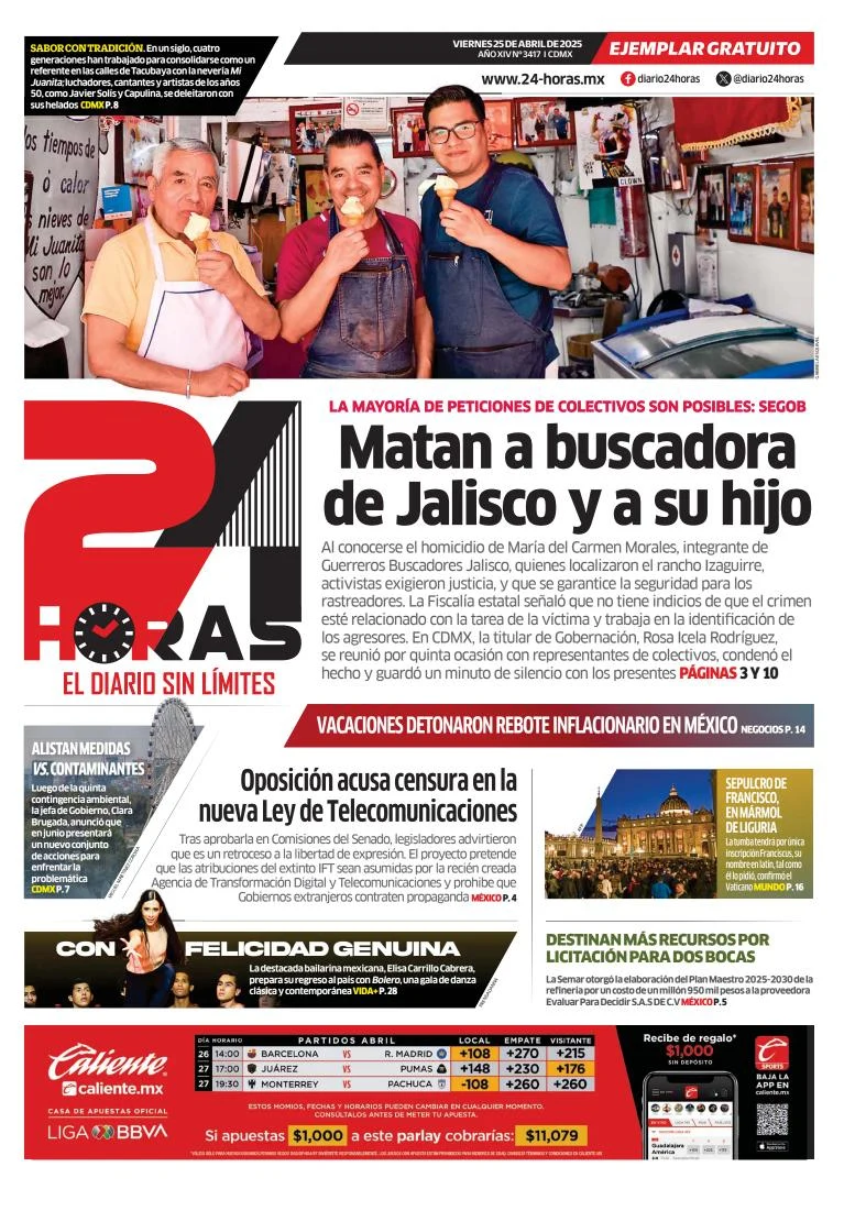 Portada de 24 Horas