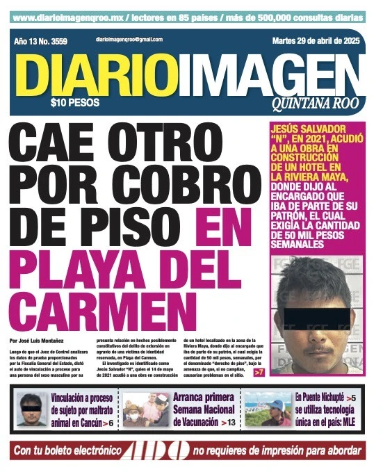 Portada de Diario Imagen Quintana Roo