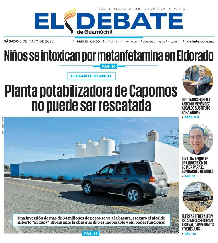 Portada de El Debate de Guamuchil