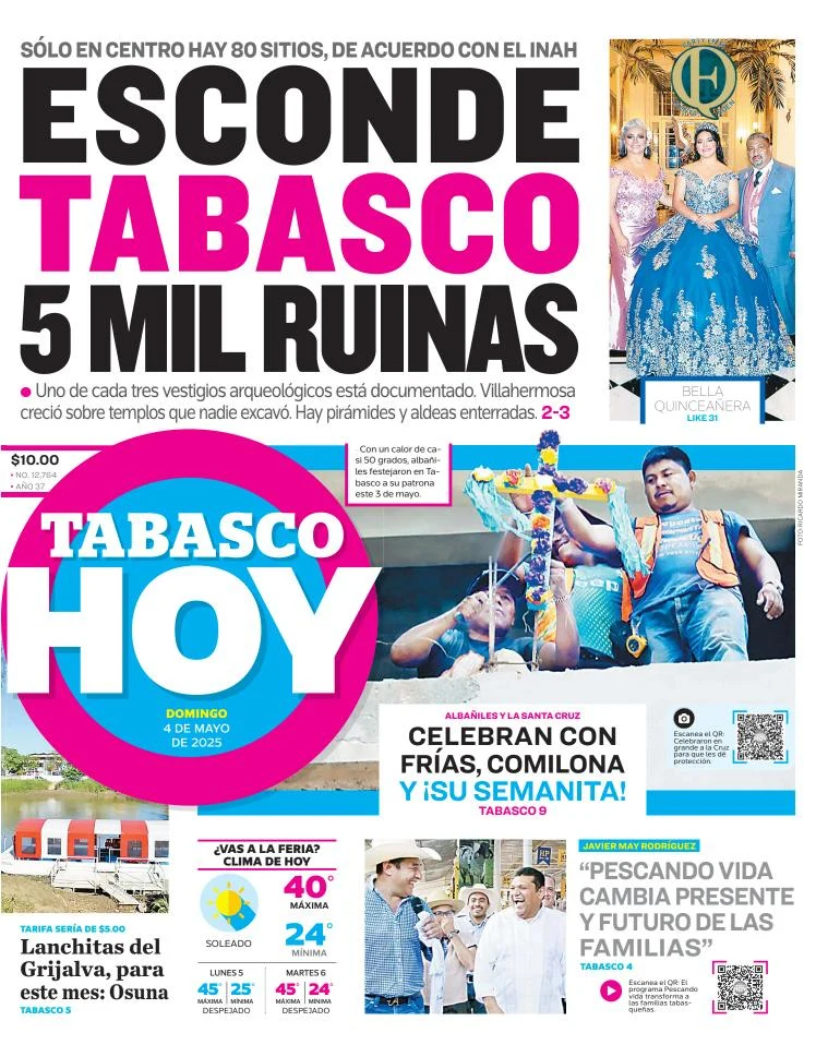Portada de Tabasco Hoy