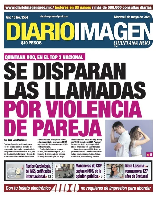 Portada de Diario Imagen Quintana Roo