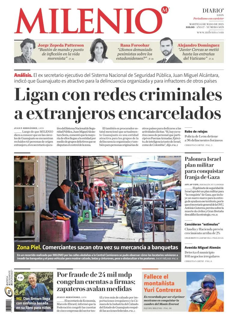 Portada de Milenio Leon del martes, 6 de mayo de 2025