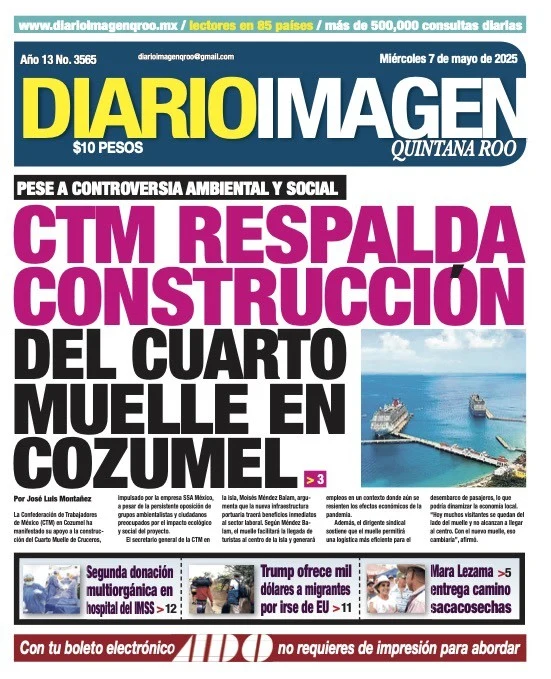 Portada de Diario Imagen Quintana Roo