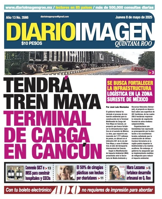 Portada de Diario Imagen Quintana Roo
