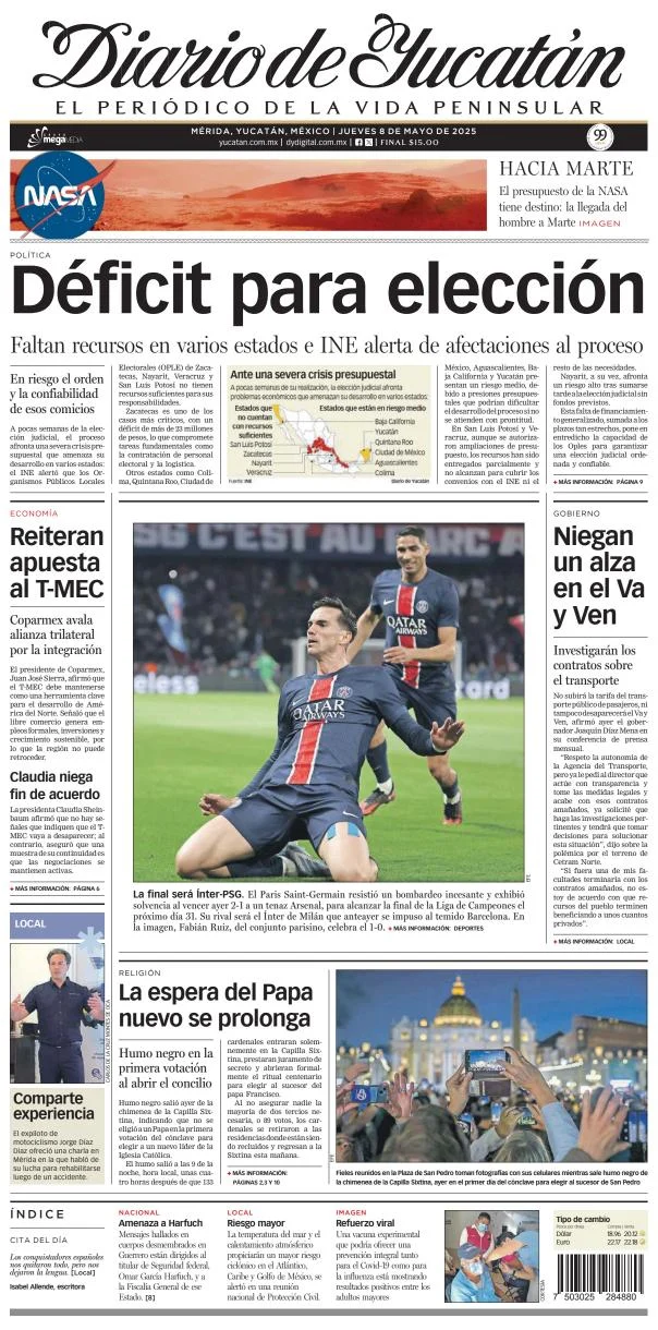 Portada de Diario de Yucatán