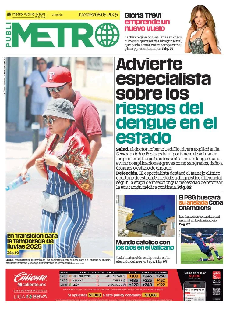 Portada de Publimetro Merida