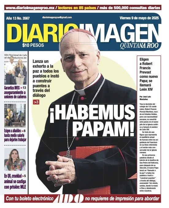Portada de Diario Imagen Quintana Roo