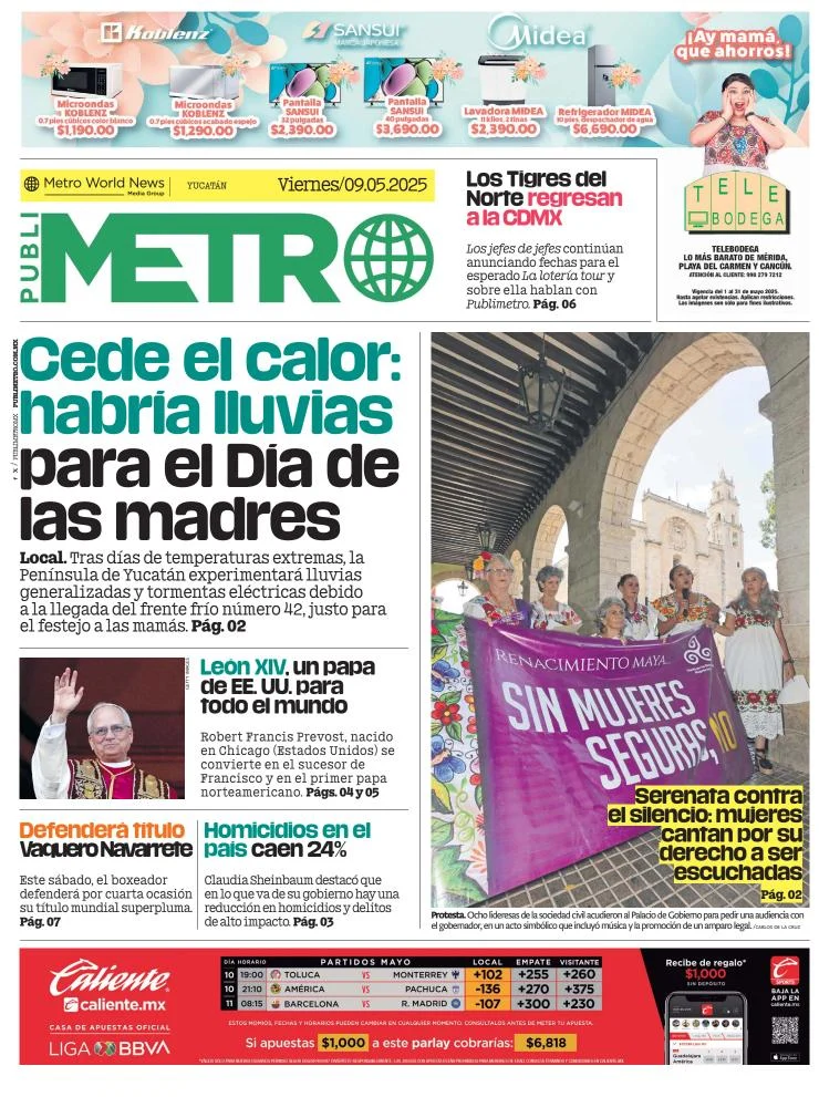 Portada de Publimetro Merida