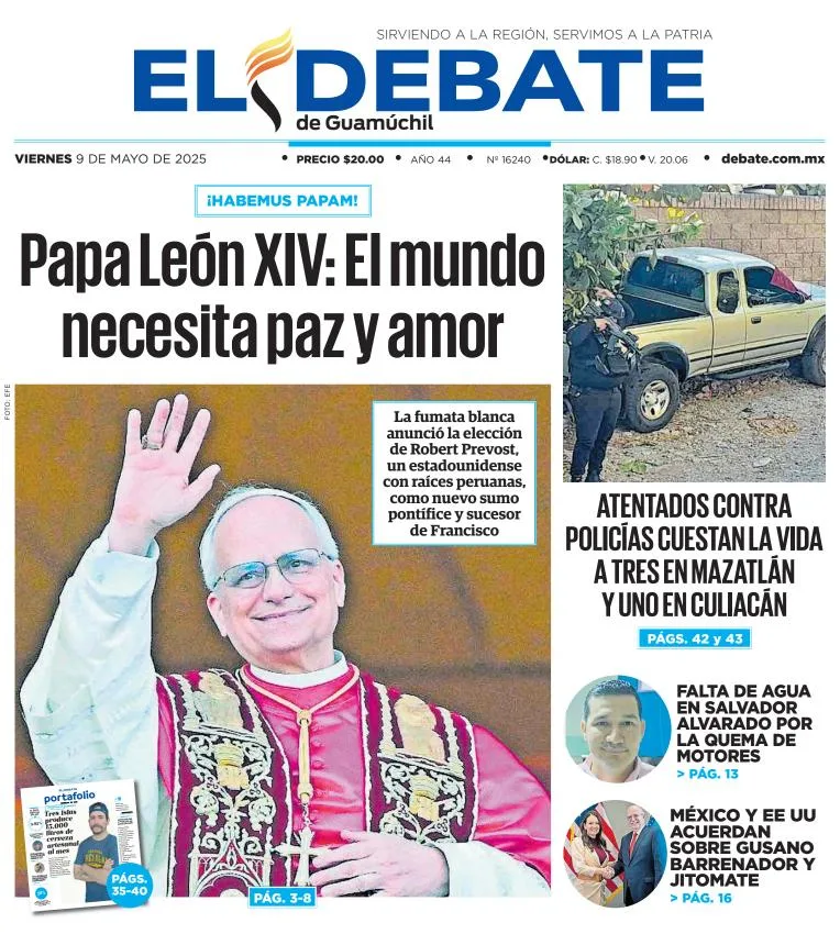 Portada de El Debate de Guamuchil