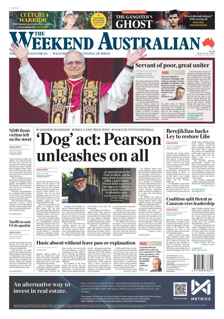 Portada de The Australian