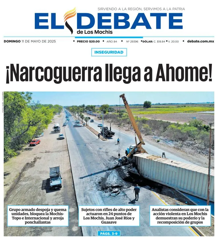 Portada de El Debate de los Mochis