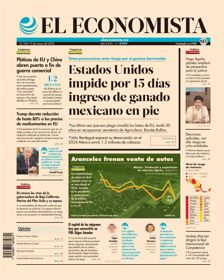 Portada de El Economista