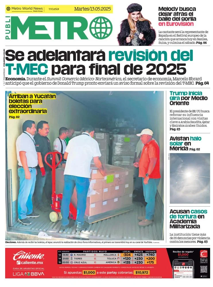 Portada de Publimetro Merida