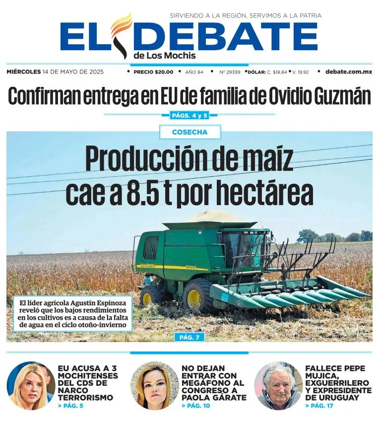 Portada de El Debate de los Mochis
