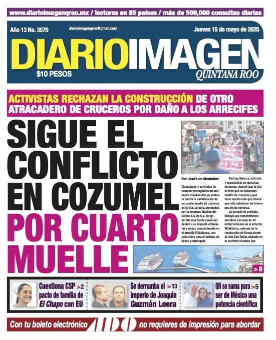 Portada de Diario Imagen Quintana Roo