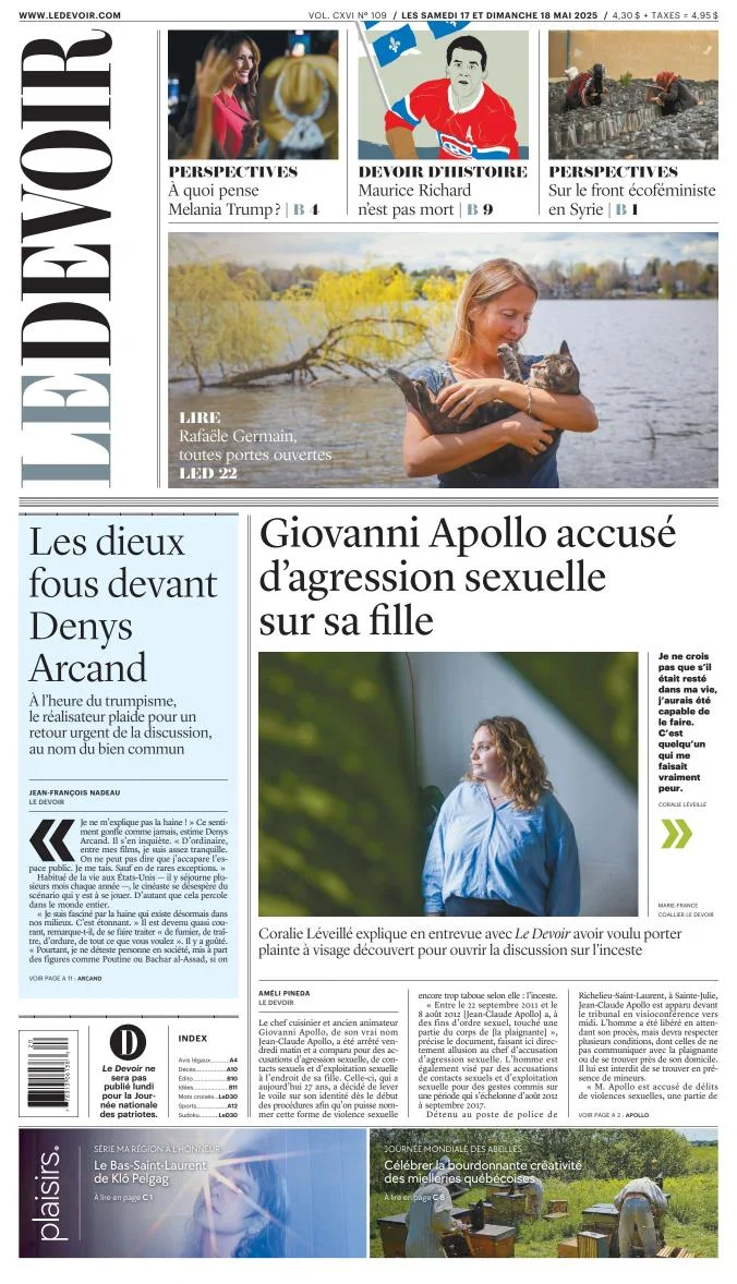 Portada de Le Devoir