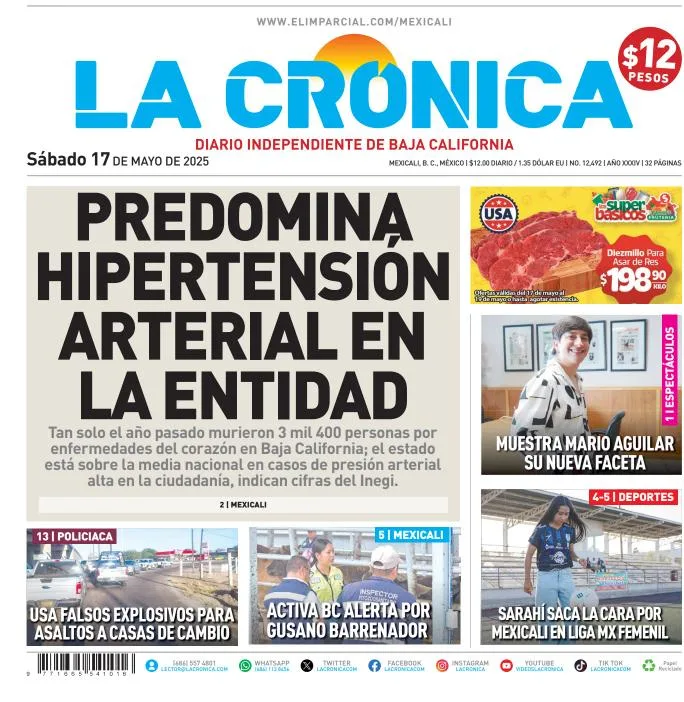 Portada de La Cronica