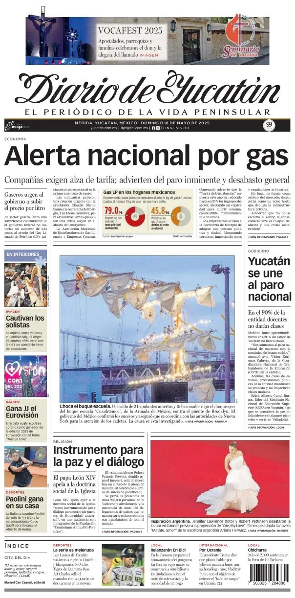 Portada de Diario de Yucatán