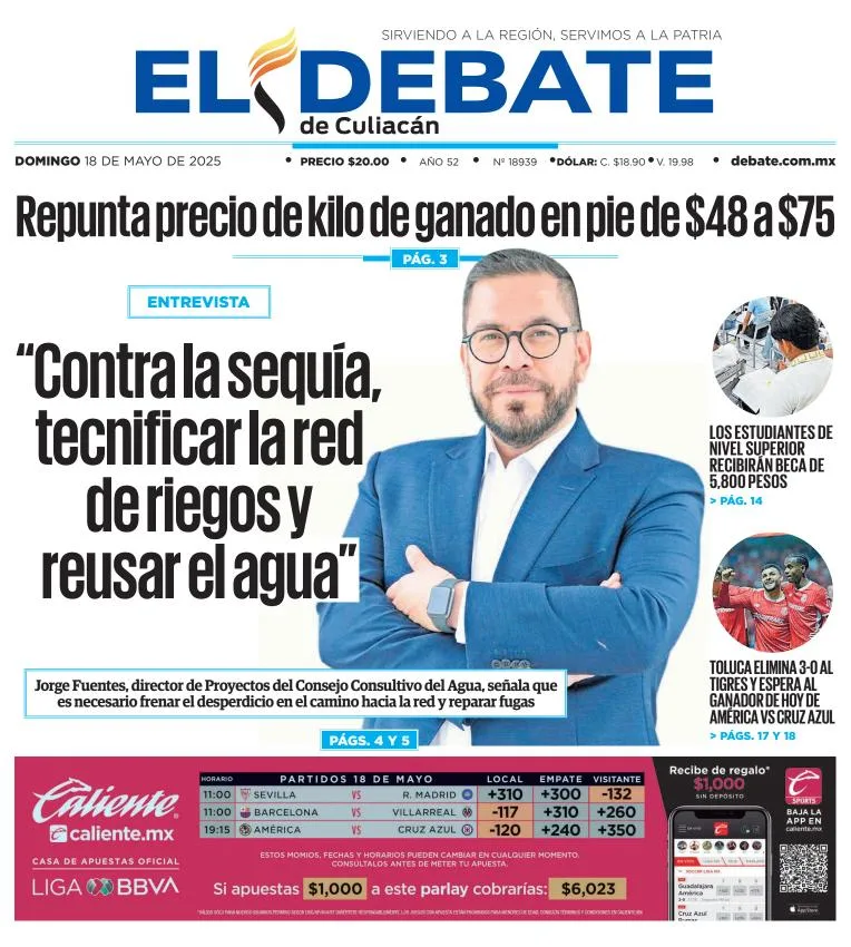 Portada de El Debate de Culiacan