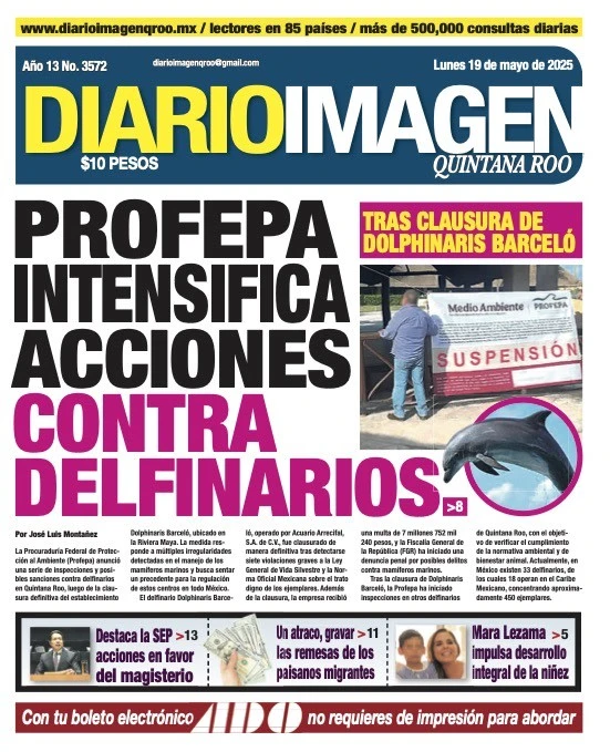 Portada de Diario Imagen Quintana Roo